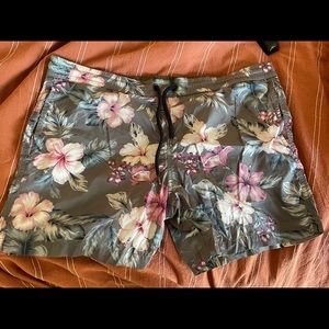 Moncler floral swim short